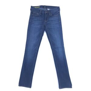 J.Crew Womens‎ Jeans Matchstick 28 Dark Wash Blue Slim Straight Stretch Denim